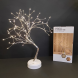 Світлодіодна настільна гірлянда біле дерево "Бансай" 60 см 108 діодів 12В/3хАА Білий (4389)