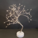 Світлодіодна настільна гірлянда біле дерево "Бансай" 60 см 108 діодів 12В/3хАА Білий (4389)