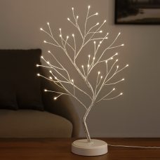 Светодиодная настольная гирлянда белое дерево «Бансай» 60 см 108 диодов 12В/3хАА Белый (4389) Светодиодная настольная гирлянда белое дерево «Бансай» 60 см 108 диодов 12В/3хАА Белый (4389)