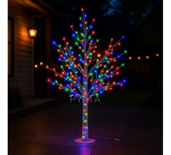 Светодиодное дерево «Сакура» 1.8 м, 500 LED, IP44, Мультиколор(4389)