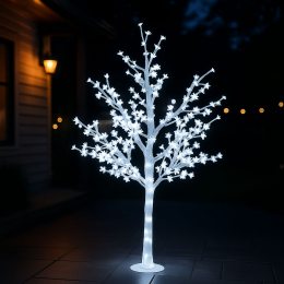 Светодиодное дерево «Сакура» 1.8 м, 500 LED, IP44, Белый (4389)