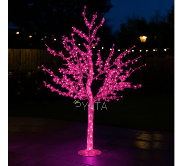 Светодиодное дерево «Сакура» 1.8 м, 500 LED, IP44, Розовый (4389)