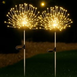 Світлодіодний світильник сонячної енергії Кульбаба 90 см 120 LED Теплий (4389)