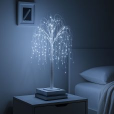 Праздничное интерьерное декоративное дерево-гирлянда Ива 60 см 48 ламп Белый (4389) Праздничное интерьерное декоративное дерево-гирлянда Ива 60 см 48 ламп Белый (4389)