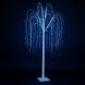 Святкове декоративне дерево-гірлянда Верба 150 см 120 ламп Синій (4389)