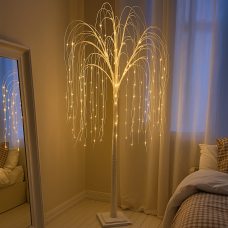 Праздничное декоративное дерево-гирлянда Ива 180 см 150 ламп Теплый белый (4389) Праздничное декоративное дерево-гирлянда Ива 180 см 150 ламп Теплый белый (4389)