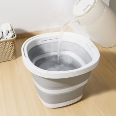 Силіконове складне портативне відро квадратне 5 л Сірий (ARSH) Силіконове складне портативне відро квадратне 5 л Сірий (ARSH)