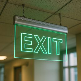 Светильник аварийный EXIT (LED) для обозначения путей эвакуации P-1790 (JS)