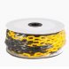 Пластмасовий обмежувальний ланцюг чорно-жовтого кольору 6 мм, 25 м (JS)