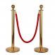 Стійка огорожі золота з червоним канатом, 1,5 м, 100 х 32 см Р-1879 (JS)