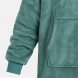 Теплый халат-плед толстовка с капюшоном 80х100 см Унисекс, HUGGLE HOODIE Зеленый