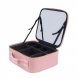 Дорожня розкладна косметичка з дзеркалом і підсвіткою MA447 Рожевий (259)