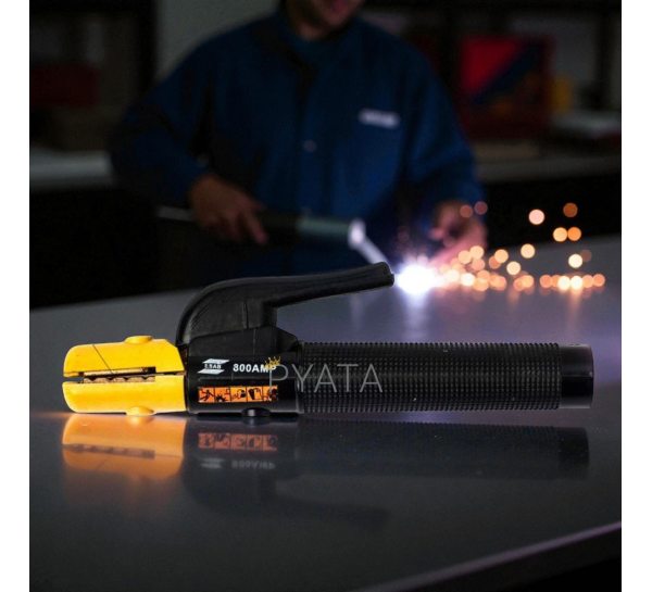 Електродотримач ESAB 600А для робіт у режимі ручного дугового зварювання MMA 27 см латунь 1054 (JS)