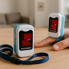 Пульсоксиметр на палец Contec CMS50M 2xAAA с ремешком (12) Пульсоксиметр на палец Contec CMS50M 2xAAA с ремешком (12)