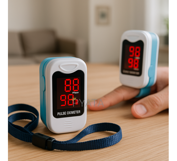 Пульсоксиметр на палець Contec CMS50M 2xAAA з ремінцем (12)