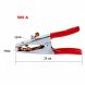 Клема маса затискач 500А з червоними ручками, довжина 24 см P-908 (JS)