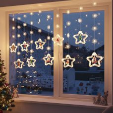 Гірлянда штора Зірки з фігурками USB+ ПУ MA412wh 2.5 м Холодний білий (ARSH) Гірлянда штора Зірки з фігурками USB+ ПУ MA412wh 2.5 м Холодний білий (ARSH)