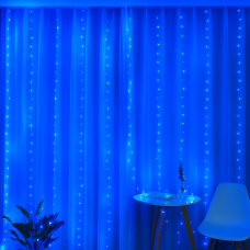 Светодиодная гирлянда штора 3*2 м Синий 240 LED 220В MA131 blue (ARSH) Светодиодная гирлянда штора 3*2 м Синий 240 LED 220В MA131 blue (ARSH)