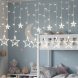 Світлодіодна штора-гірлянда з декоративними зірками Зорепад 138LED 2,5 м Біла (ARSH)