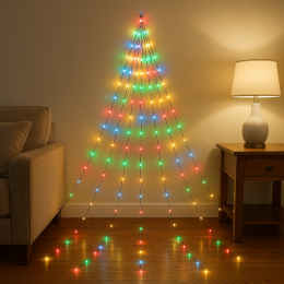 Світлодіодна декоративна гірлянда "Кінський хвіст" MA404multi 220v 500 LED 20 ниток, 2.5 м Мульти (ARSH)