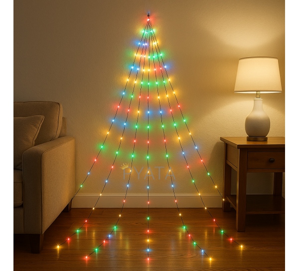 Світлодіодна декоративна гірлянда "Кінський хвіст" MA404multi 220v 500 LED 20 ниток, 2.5 м Мульти (ARSH)