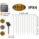 Гірлянда “Штора” 3×2 м Warm White на сонячній батареї з пультом LU997, 180 LED, Теплий білий (ARSH)