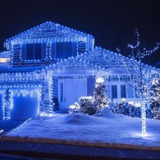Уличная гирлянда 800 LED диодов 50 метров 220V зеленый провод 800lwhite, Белый (ARSH) Уличная гирлянда 800 LED диодов 50 метров 220V зеленый провод 800lwhite, Белый (ARSH)