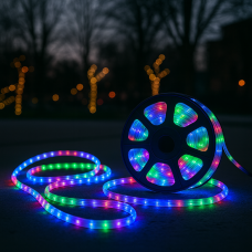 Декоративная гирлянда шланг дюралайт 220В с переключателем режимов ma405 50 м Мульти (ARSH)