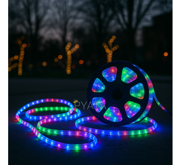 Декоративна гірлянда шланг дюралайт 220В з перемикачем режимів ma405 50 м Мульти (ARSH)