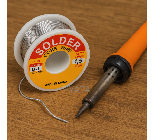 Припій з флюсом SOLDER CF-10 B-1, 1,5 мм, flux 2.0%, 100 г