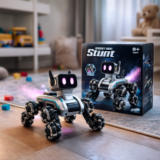 Детская интерактивная игрушка танцующий робот с музыкой «Пес Stunt» с дымом и подсветкой 8882E (AX) Детская интерактивная игрушка танцующий робот с музыкой «Пес Stunt» с дымом и подсветкой 8882E (AX)