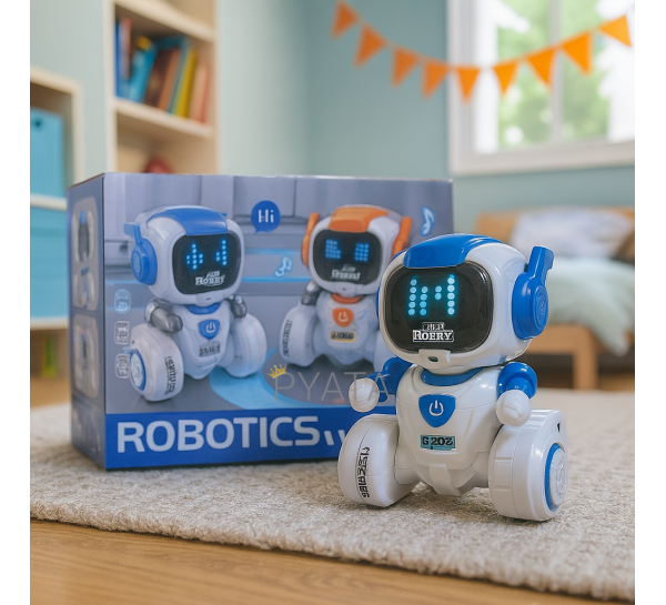 Дитяча інтерактивна іграшка робот з музикою на пульті керування Robby A101 (AX)