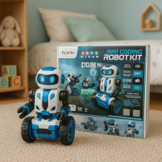 Дитячий конструктор-робот на батарейках з пультом управління Robot Kit 3в1 ByJarda BC0104 220 деталей (AX) Дитячий конструктор-робот на батарейках з пультом управління Robot Kit 3в1 ByJarda BC0104 220 деталей (AX)