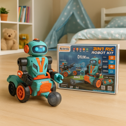 Дитячий конструктор-робот на батарейках з пультом керування Robot Kit 3в1 ByJarda BC0103 220 деталей (AX)