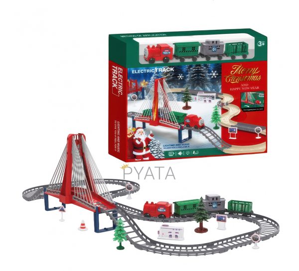 Дитяча іграшка новорічний потяг різдвяний електричний “Merry Christmas” 9263-2C (AX)