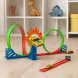 Дитячий ігровий набір гоночна траса із трьома кільцями та стартом 6605 – Looping Track (AX)