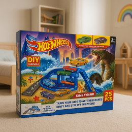 Детский игровой набор гоночная трасса с горками и паркингом Snake Garage 25 деталей T876-1 (AX)