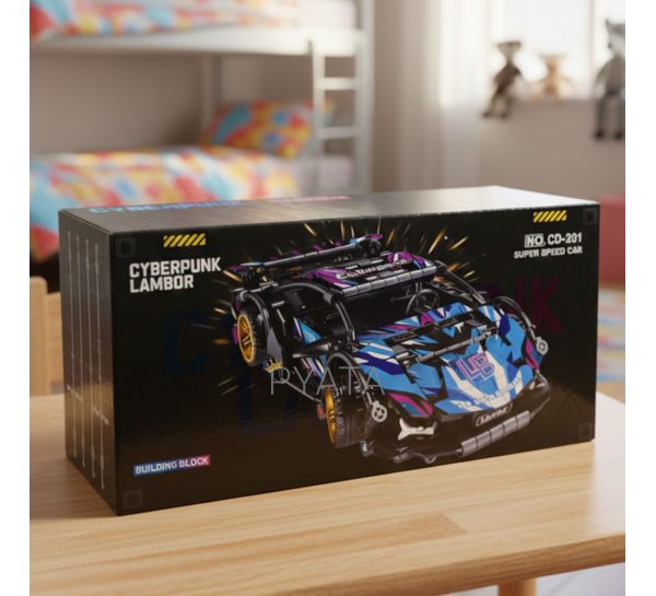 Дитячий розвиваючий конструктор Building Block CD-201 гоночна машинка (AX)