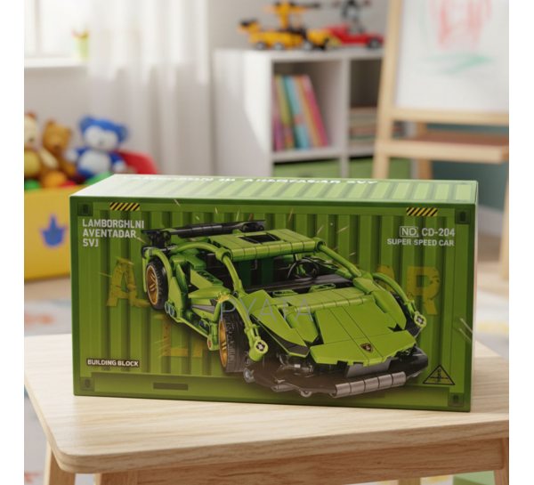 Дитячий набір машинка конструктор “Cyberpunk Lambor” (Building Block Car) CD-207 (AX)