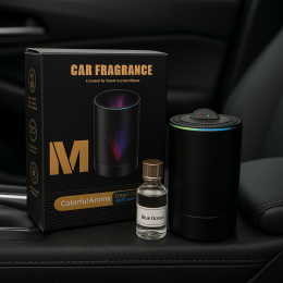Автомобільний електронний дифузор M88 із підсвіткою + парфум Blue Ocean (AX)