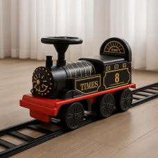 Дитяча іграшка електричний паровоз з залізною дорогою Retro Train Ride-On (AX) Дитяча іграшка електричний паровоз з залізною дорогою Retro Train Ride-On (AX)