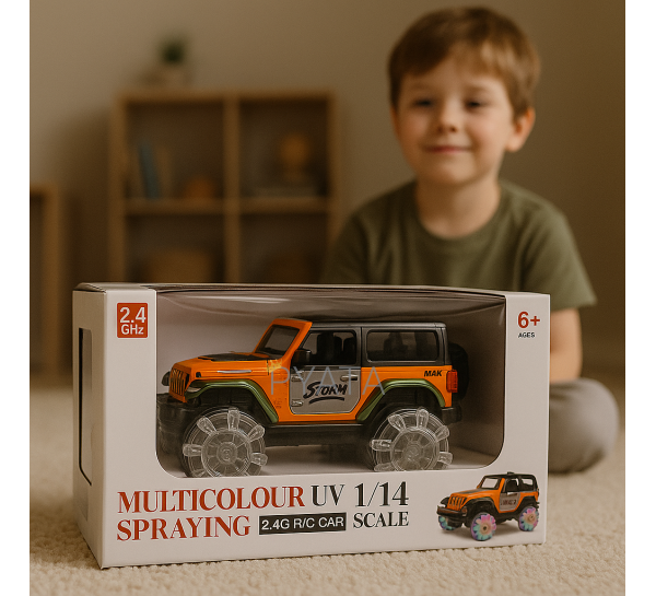 Машинка на пульті керування STORM Multicolour UV Spraying T90188 1:14 (AX)