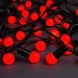Декоративна гірлянда темна нитка "Нитка" 4 м IP20 20 LED світіння RG/RB 220 В Червоний