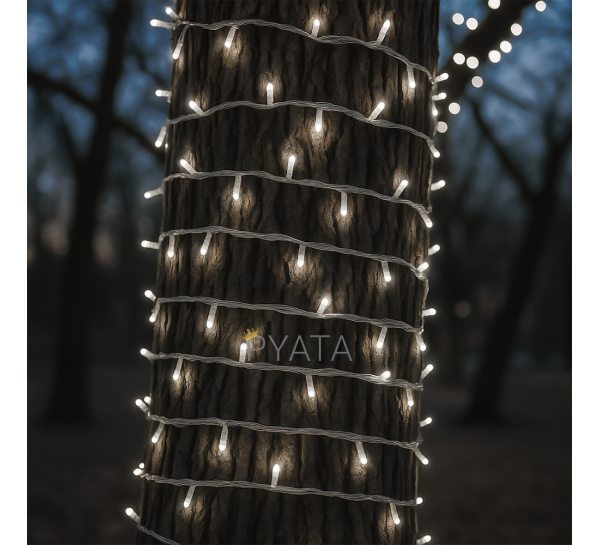 Новорічна декоративна вулична гірлянда DRF 580 LED (50 метрів) 220В Білий