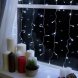 Декоративна LED гірлянда-штора прозорий провід 480 LED 220В 3х3 м Білий