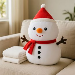 Подушка-Іграшка MALLOORY HOME Сніговик із пледом (79-9/12130) (BOT)