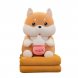 Іграшка-подушка Хаскі MALLOORY HOME 79-9/12119 з пледом в середині, Помаранчевий (BOT)
