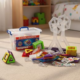 Магнитный 3D конструктор Magical Magnet в пластиковом боксе, 40 деталей (509)