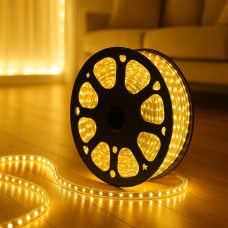 Декоративна світлодіодна (LED) стрічка 2835×60 шт.; 4,8 Вт/м IP67 220В 50м Теплий білий (YAB) Декоративна світлодіодна (LED) стрічка 2835×60 шт.; 4,8 Вт/м IP67 220В 50м Теплий білий (YAB)