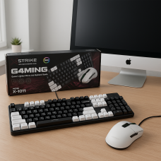 Набір геймерська механічна клавіатура і мишка XSTRIKE X-1011 USB RGB 104 keys (206) Набір геймерська механічна клавіатура і мишка XSTRIKE X-1011 USB RGB 104 keys (206)